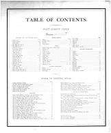 Table of Contents, Piatt County 1875